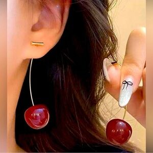 ✨NEW✨ Cherry 🍒 Drop statement Earrings